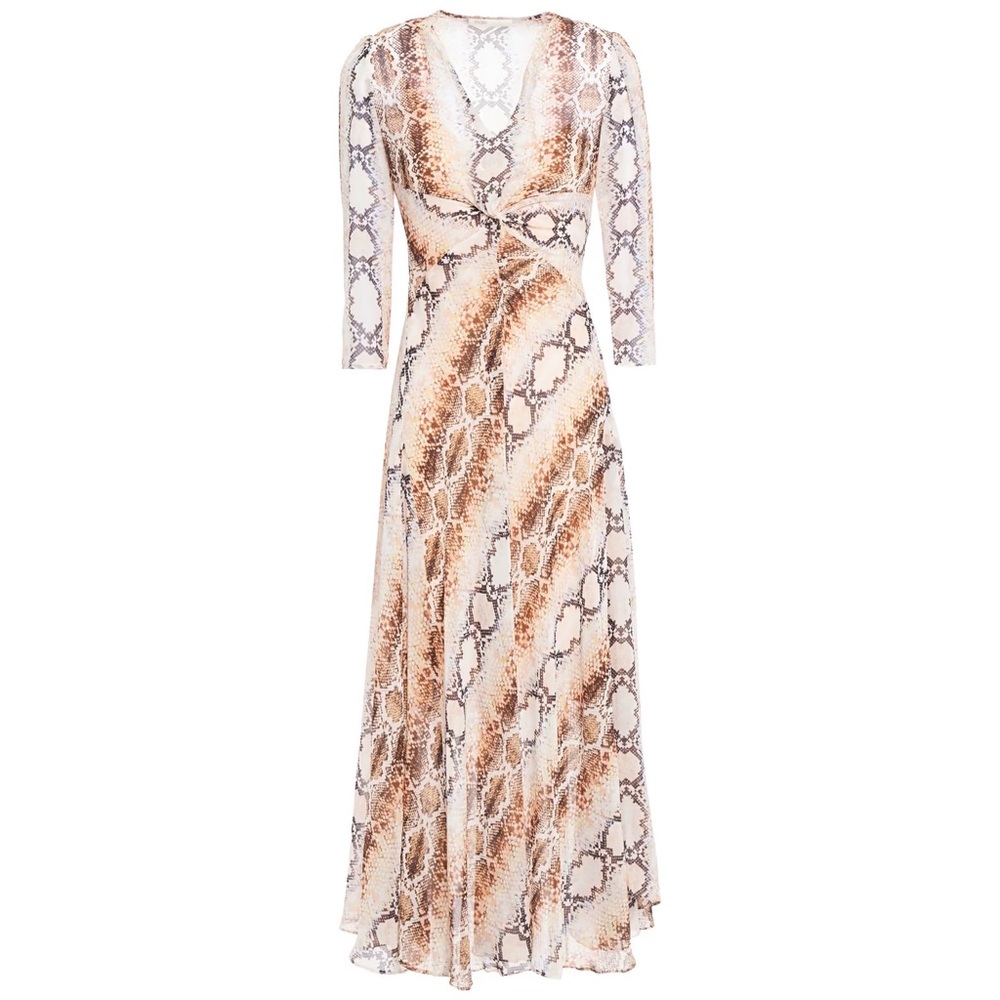 Maje Repena Snake Print Sheer Dress from Bloomingdale’s